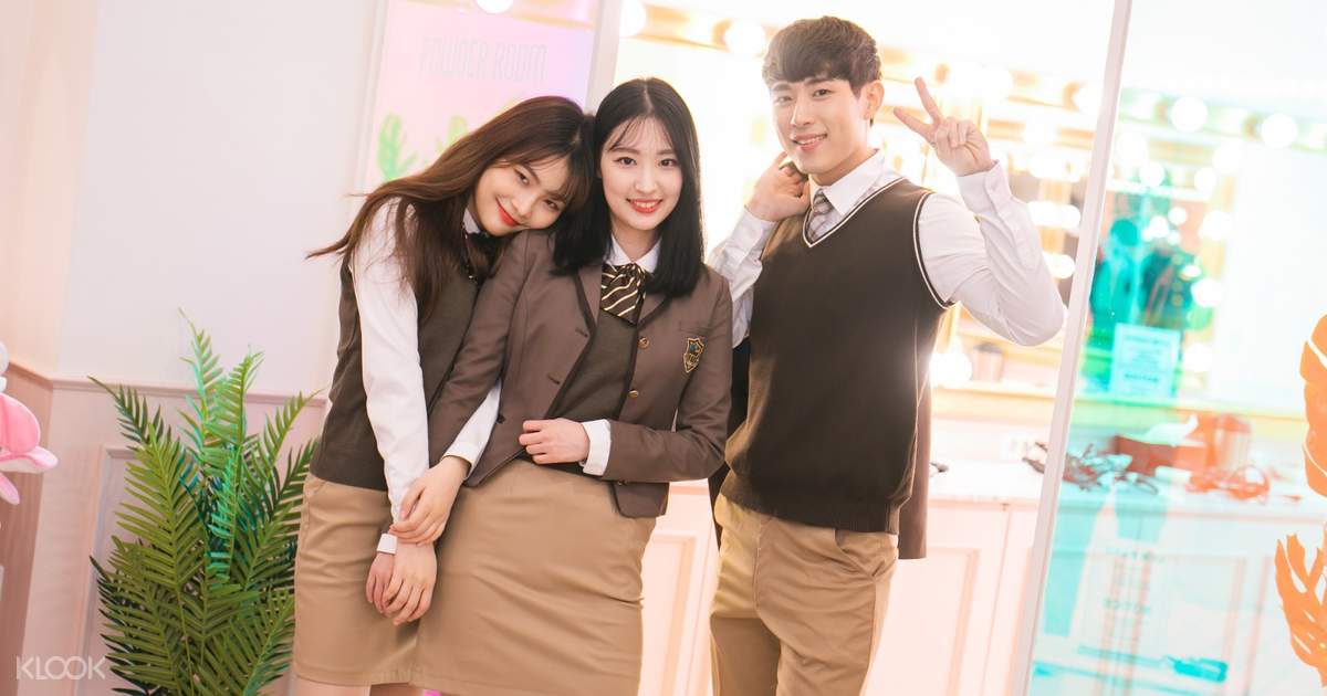 Sewa Seragam Sekolah Korea Ehwa, Seoul, Korea Selatan